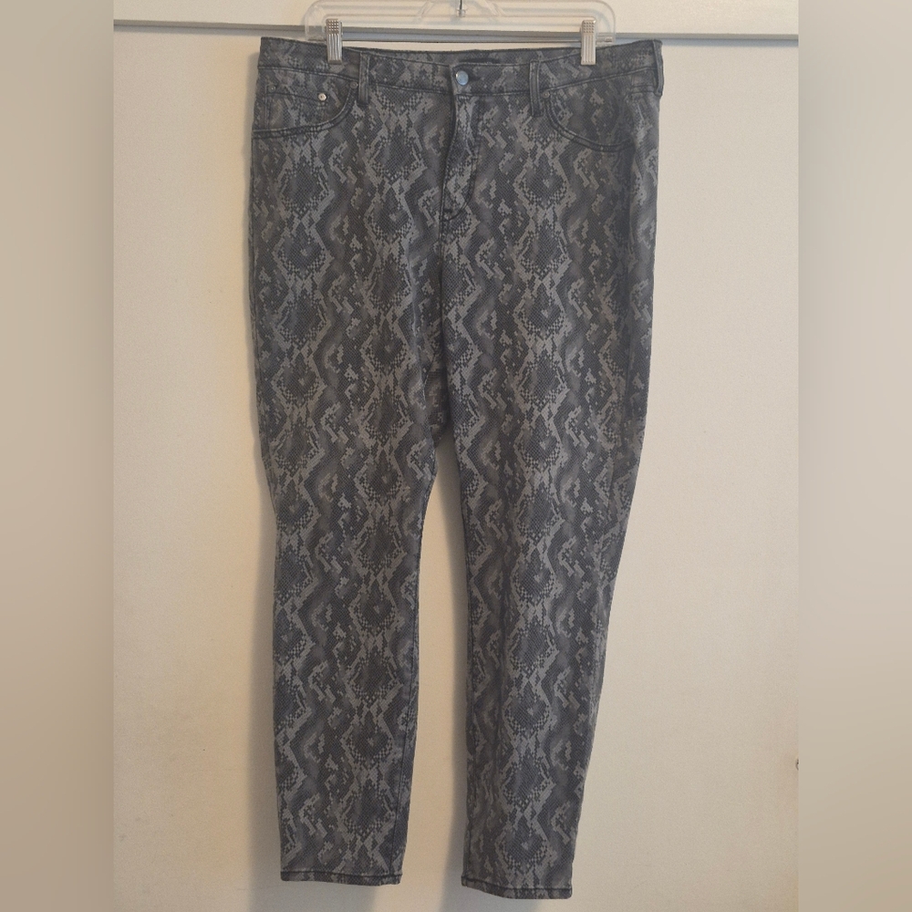 H By Halston Snakeskin Print Jeans